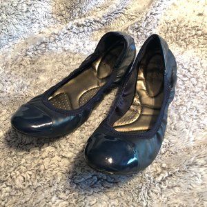 Dexflex Comfort Navy Patent Leather Ballet Flat